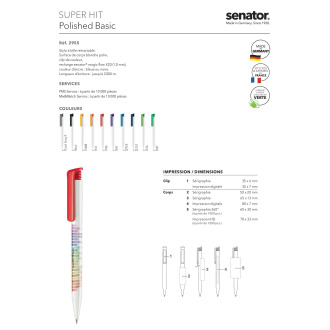 2904  Stylo à bille super HIT 24H