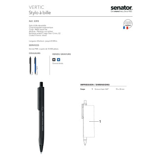 3395  Stylo à bille VERTIC