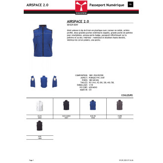 AIRSPACE 20  Bodywarmer classique