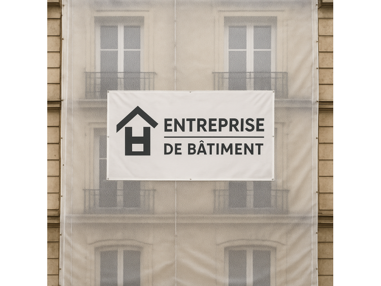 B&acirc;che de chantier microperfor&eacute;e