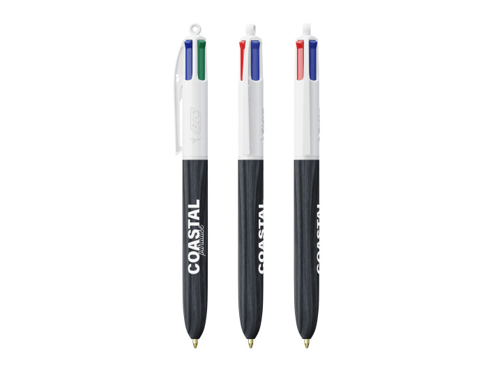 BI1061  Stylobille BIC® 4 Couleurs Wood Style