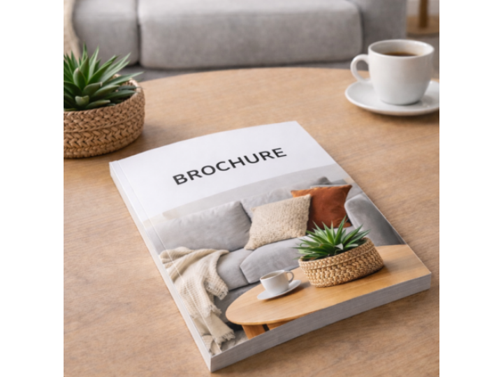 Brochure dos carré collé