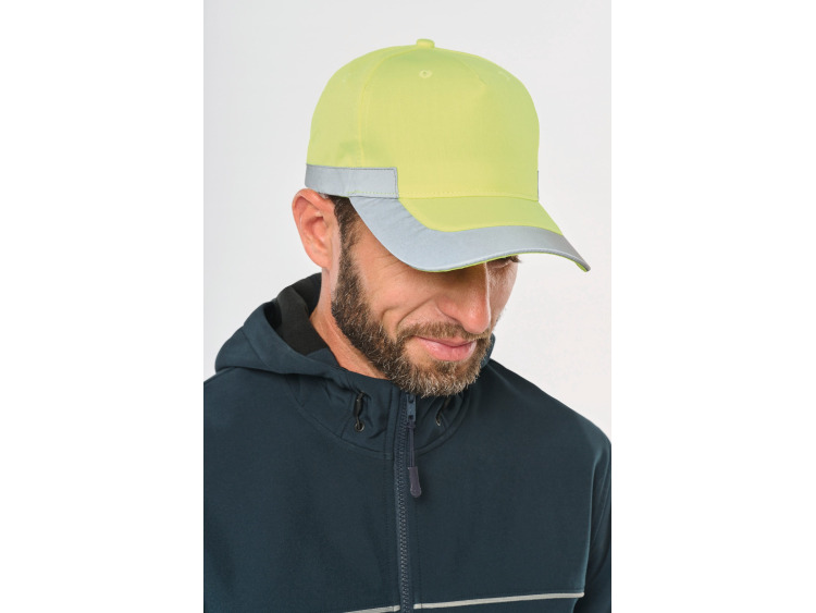 Casquette fluorescente - 5 panneaux - WKP123