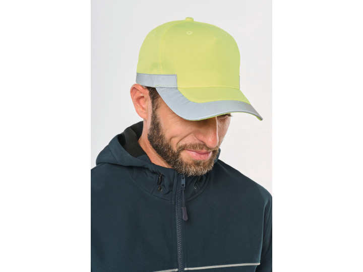 Casquette fluorescente  5 panneaux  WKP123
