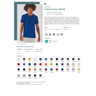 CGTU01T  Tshirt homme E150