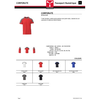 CORPORATE  Tshirt bicolore