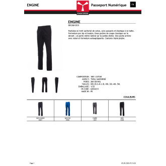 ENGINE  Pantalon classique