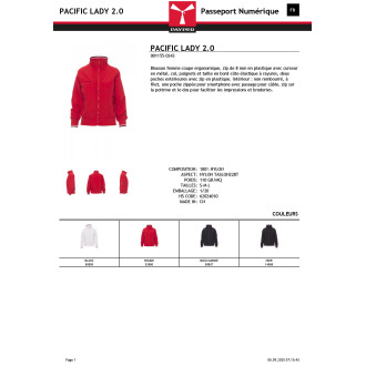 Femme  PACIFIC 20 LADY