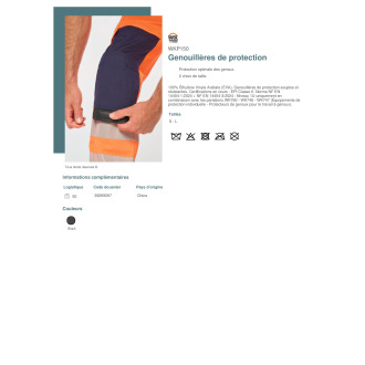 Genouillères de protection  WKP150