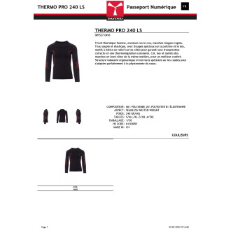 Homme  THERMO PRO LS 240