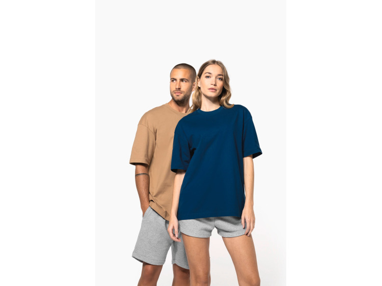 K3008 - T-shirt unisexe oversize manches courtes