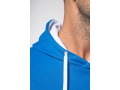 K446 - Sweat-shirt capuche contrast&eacute;e homme