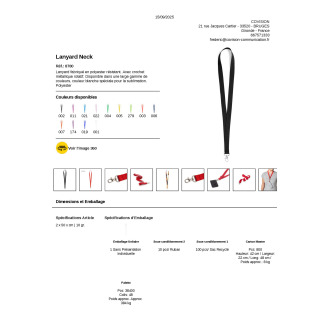 Lanyard Neck  8780
