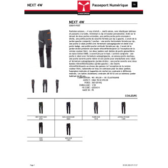 NEXT 4W  Pantalon multi saison stretch