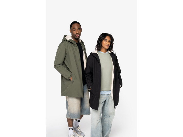 NS609 - Veste &eacute;coresponsable imperm&eacute;able doubl&eacute;e en sherpa unisexe
