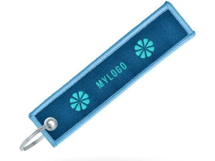 OLYMPIAB - Porte-cl&eacute;s textile brod&eacute;
