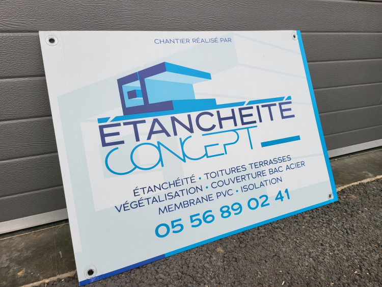 Panneau de chantier alv&eacute;olaire