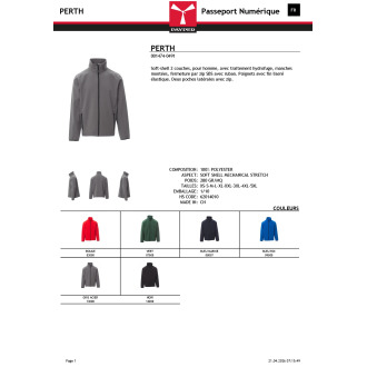 PERTH  Veste softshell