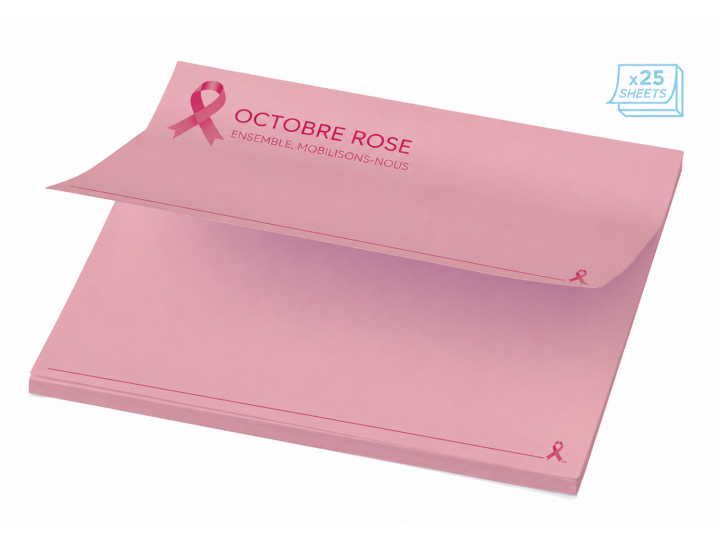 PF21093041  Mémo autocollants StickyMate® 75x75mm  Rose clair