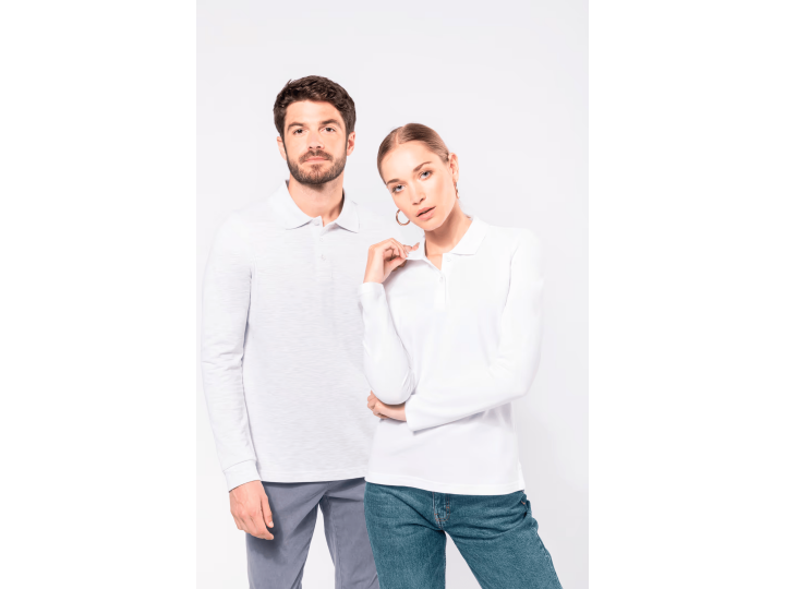 Polo casual manches longues