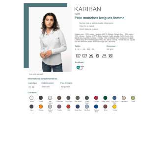 Polo manches longues homme  K244