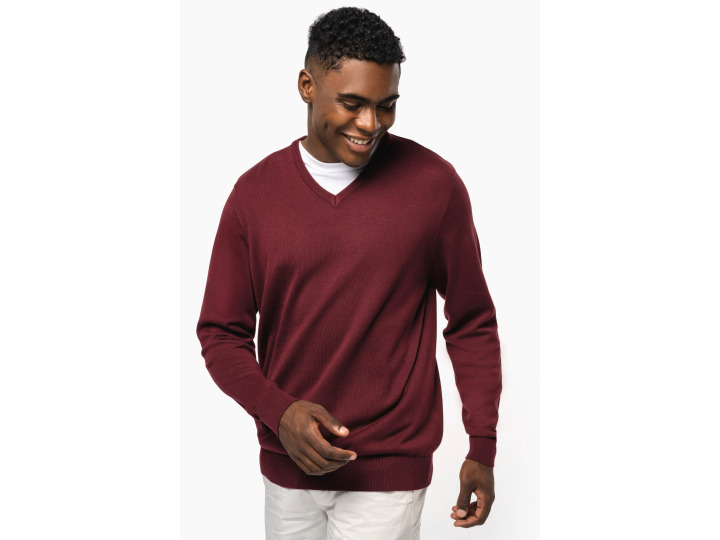 Pull col V homme  K965