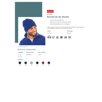 RC029X  Bonnet de ski Woolly
