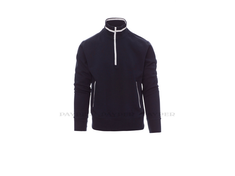 RIO - Sweat-shirt demi zip &eacute;clair plastique