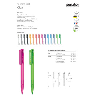 SEN2904  Stylo à bille super HIT 24H
