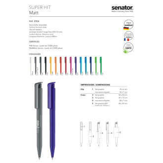 SEN2904  Stylo à bille super HIT 24H