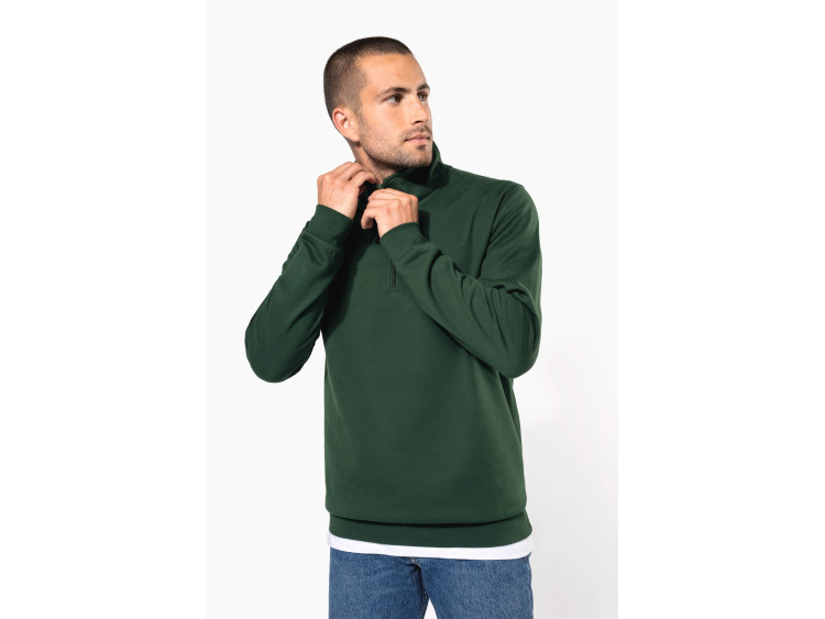 Sweat-shirt col zipp&eacute; homme - K478