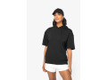 TTNS406 - Sweat-shirt &eacute;coresponsable &agrave; capuche &agrave; &eacute;paules tombantes manches courtes French Terry unisexe