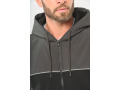 WK410 - Veste molleton bicolore zipp&eacute;e &agrave; capuche &eacute;coresponsable unisexe